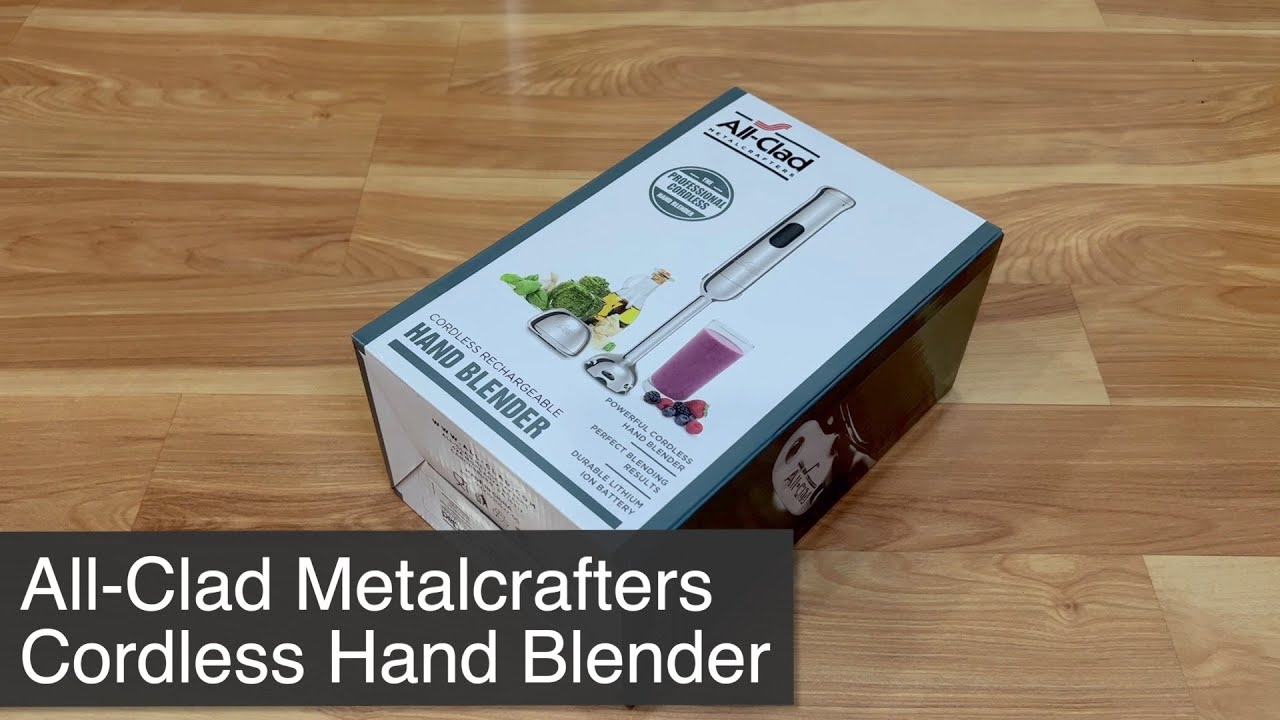 All-Clad KZ800D51 - Hand blender cordless - 600 W - silver 