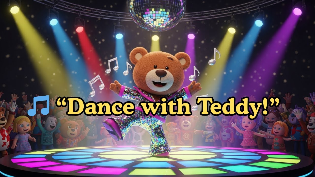 🧸 Teddy Bear Dance Song | Fun Kids Dance Rhyme | Baby Learning Song ...