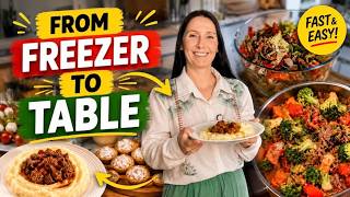 How I Make Dinner for 9 FAST Using Freezer Prep