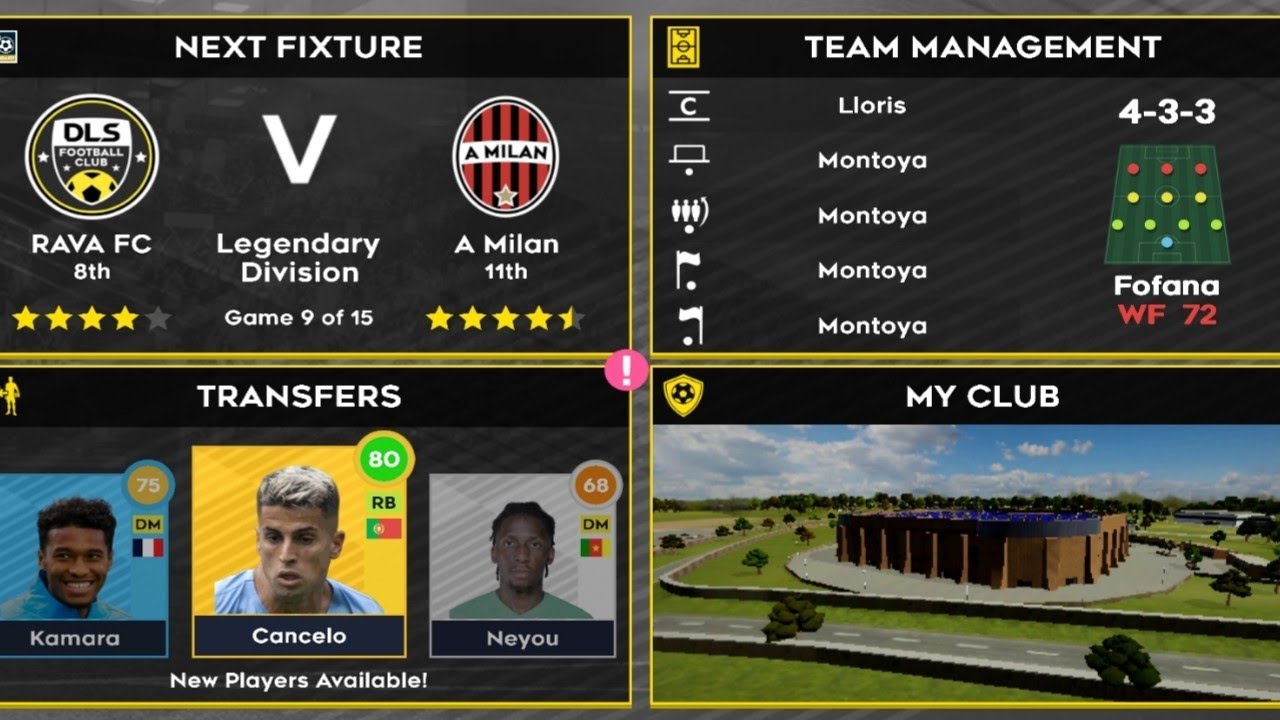 DLS 22 Rava fc vs Ac Milan Legendary Division gameplay Dream League Soccer 2022