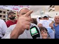 الصبورة.. متظاهرون يطالبون بحقوق أصحاب الأراضي