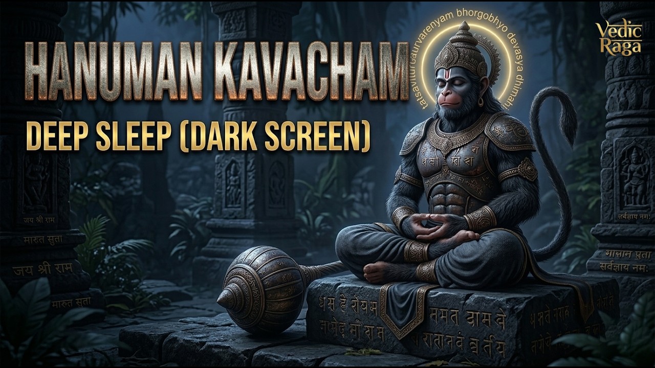 Remove Negative Energy & Sleep Deeply | Hanuman Kavacham (30 Minutes Relaxing Flute)