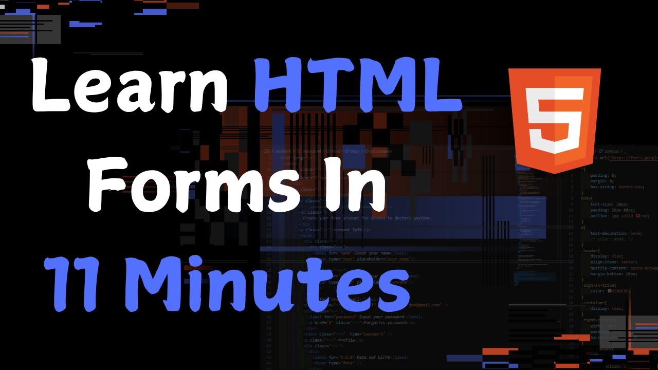 Learn HTML FORMS in 11 Minutes! - YouTube