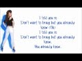 Karmin - I Told You So (Studio Version) Lyrics Video