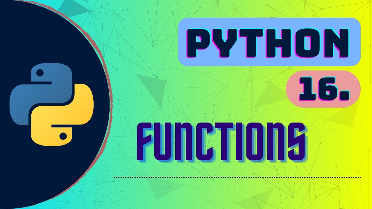Functions | Python - 16 | Machine Learning | Hindi | #python #machine ...