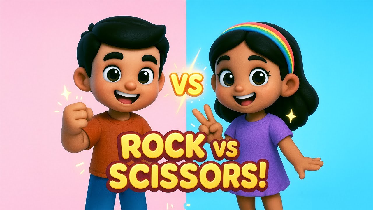 ️ Rock Paper Scissors Song for Kids | Fun Nursery Rhyme Game | Learn ...