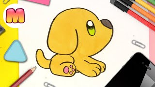 COMO DIBUJAR UN PERRO KAWAII 💖  Paso a Paso 💖 Dibujos de animales