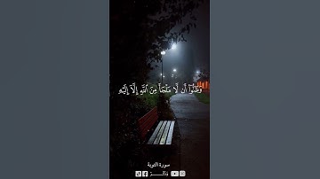 بعد اعوذ بالله من الشيطان الرجيم الاية رقم 118 من سورة التوبة ♥✨