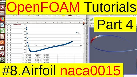 [OpenFOAM Tutorials] Airfoil naca0015 Part4, Postprocessing (#08)