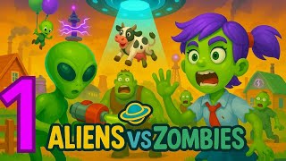 Aliens vs Zombies: Invasion - Gameplay Walkthrough Part 1 (ios,Android) screenshot 4