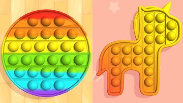 Pop Us!very satisfying and relaxing ASMR Slicing video game pt.5