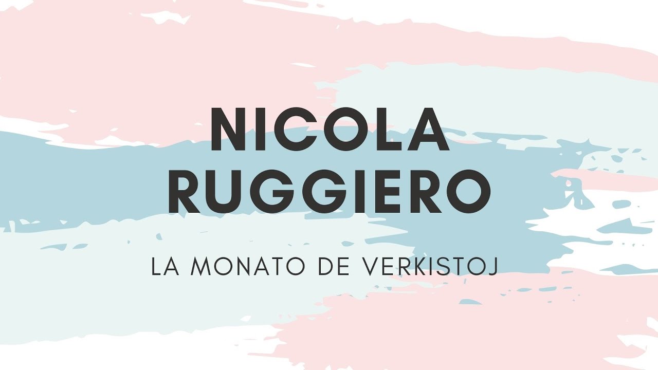Nicola Ruggier Nicola Ruggiero - La Monato de Verkistoj - YouTube