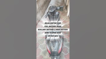 Main Battery Dead? Aise Kholte Hain Bajaj Chetak 3501! 🔋🛵 #shorts