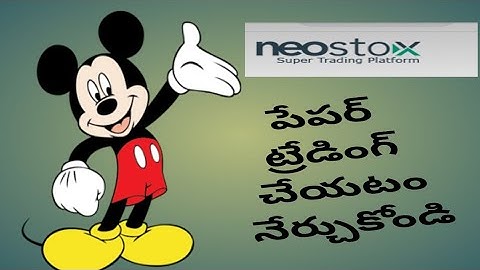How to paper trade in NeoStox  telugu vedio