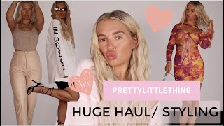 NEW IN PRETTYLITTLETHING HAUL/STYLING VIDEO | MOLLYMAE