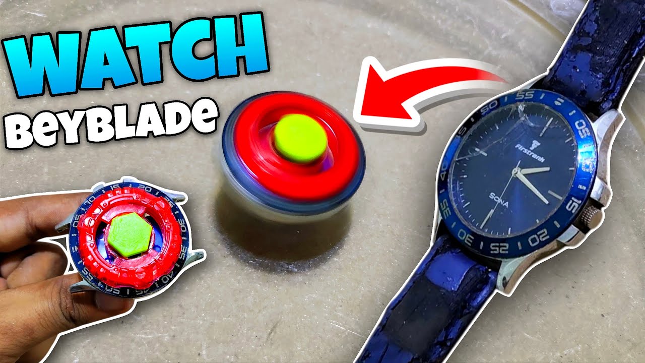 Смотреть Beyblade - Создай Beyblade из старых наручных часов ⌚😯⌚