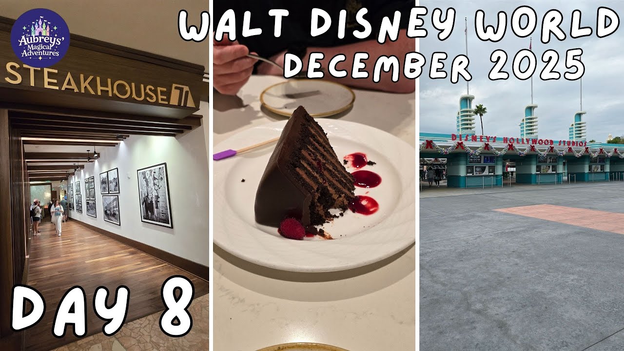Day 8 - Skyliner Resort Hopping, Hollywood Studios & Steakhouse 71 | Walt Disney World | Dec 2025