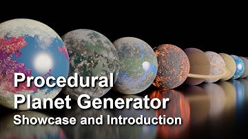 Procedural Planet Generator for blender - Showcase and Introduction