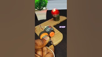 How to make a rotating LED light DC motor project #shorts #howtomake #diyprojects