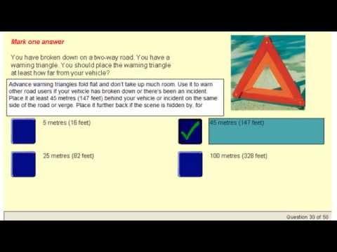 driving theory test questions and answers