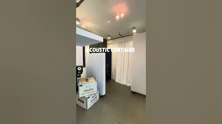 Recording Studio Install Complete With 8 of our 4” Custom Bass Traps, Clouds, & Rolling Gobos!