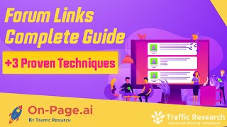 How To Build Forum Links For SEO - Complete Guide