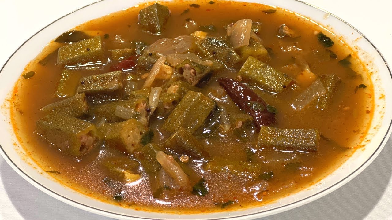 Bendakaya Pulusu How To Make Bendakaya Pulusu Vendakkai Puli