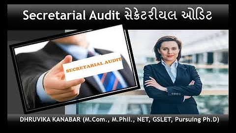 AUDITING, Sem 5, Lecture 2 l 18 Secretarial Audit, Prof  Dhruvika Kanabar, AKDMC