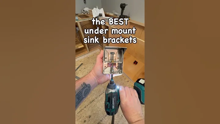 Installing the best under mount sink brackets I could find #kitchenremodel #homeimprovement #kitchen
