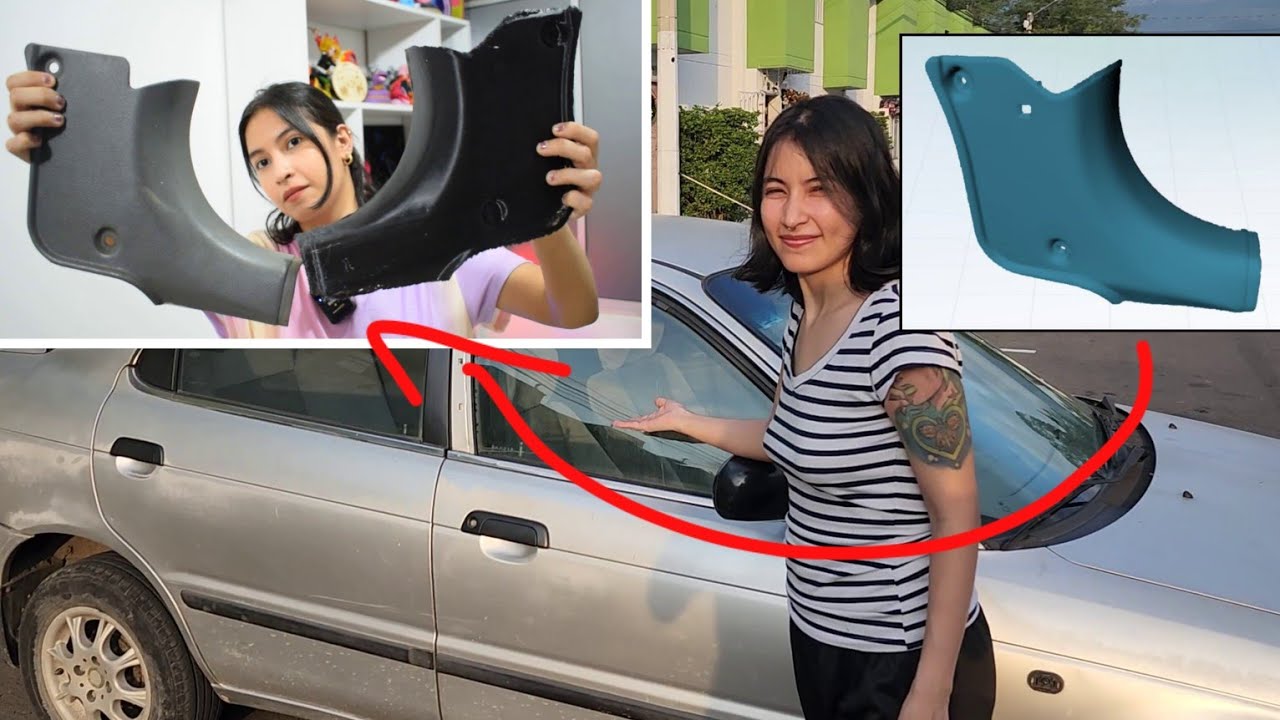 Cómo ESCANEAR PARTES de un CARRO e IMPRIMIRLAS en 3D |CR-Scan Ferret Pro de Creality