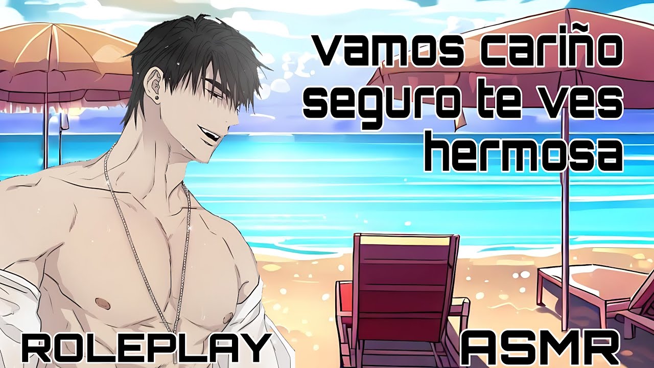 Vas a la playa con tu novio (asmr / roleplay) (m4f)