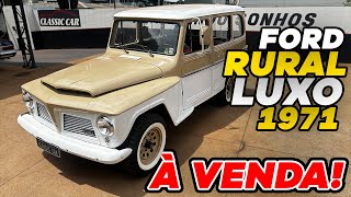 FORD RURAL LUXO 1971 * À VENDA *