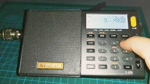 Bandscan 41m - 31m - 25m with XHDATA D-808 and MLA30+ - BCL