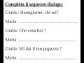 منهج اللغة الايطالية الصف الاول الاعدادي الترم الثاني تقييمات الاسبوع الثالث
