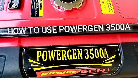 How to Use POWERGEN 3500A #tutorial