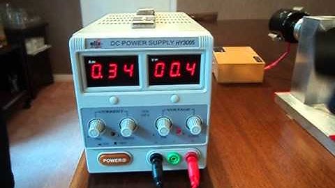 Generator test without torque multiplicator