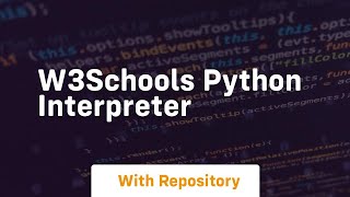 w3schools python interpreter