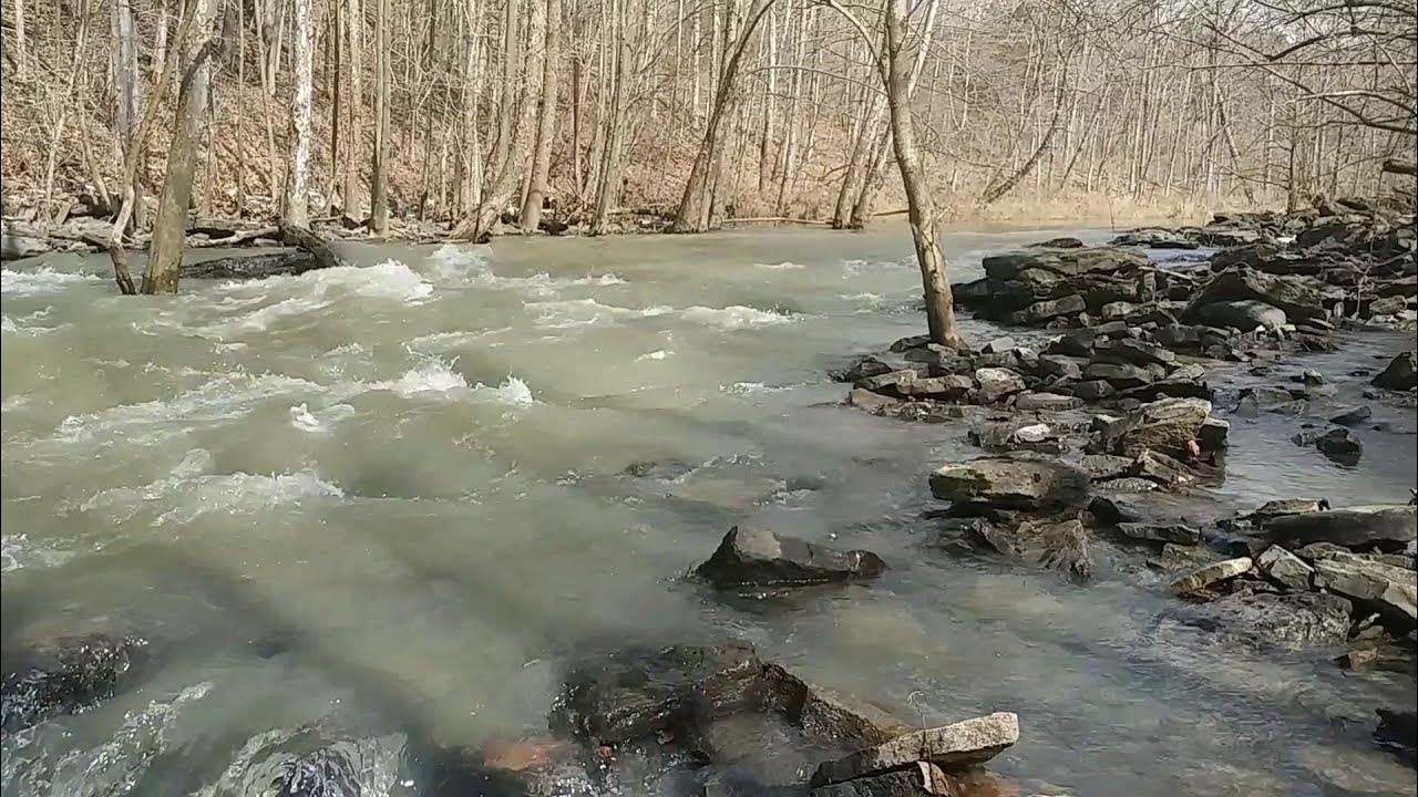 Kincaid Lake and Spillway Winter Thaw YouTube