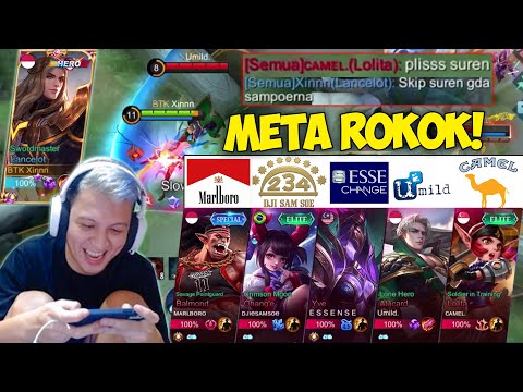 HYPER LANCELOT KETEMU PARTY KOCAK META ROKOK !! - MOBILE LEGENDS