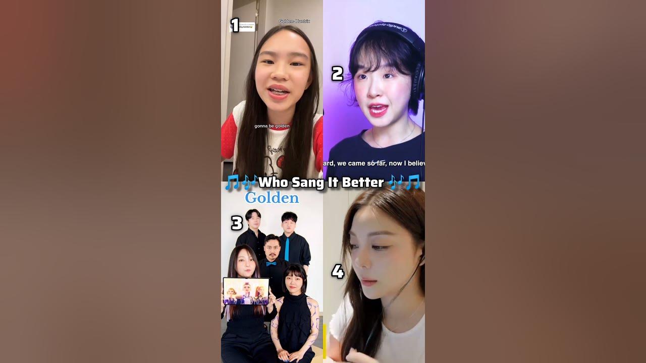 Golden x kpop Demon Hunter cover 🌟🎧//Who sang it better comment#kpopdemonhunters #goldensong