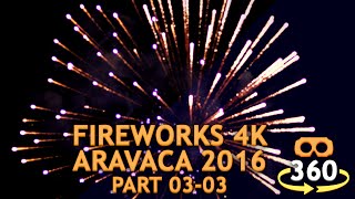 Virtual Reality Fireworks Aravaca 2016 360º 4K #360Video #VirtualReality #VR #360 Part 03-03