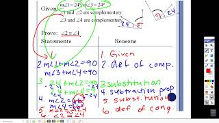 2 8 Proving Angle Relationships Profile