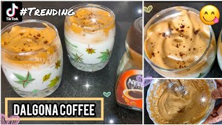 DALGONA COFFEE RECIPE DURING QUARANTINE | TIK TOK TRENDING WHIPPED COFFEE | KOREAN COFFEE