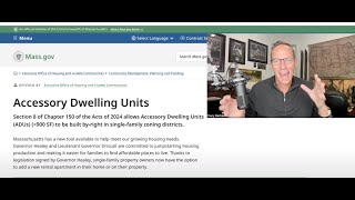 "ADU" Accessory Dwelling Units In Massachusetts~Everything you need to know about the new law