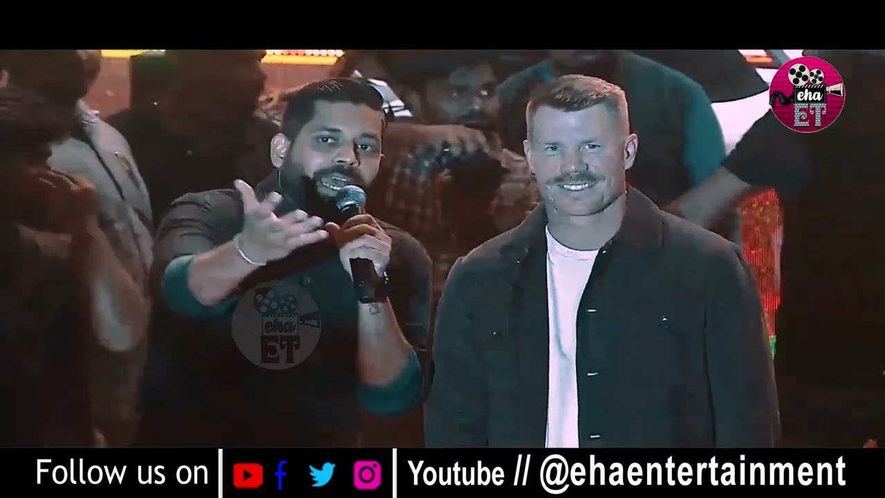 David Warner Dance | Robinhood Movie | Nithin | Sreeleela | Eha Entertainment