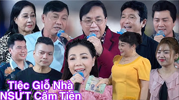 Toàn Cảnh Đám Giỗ Nhà NSƯT Cẩm Tiên - Bất Ngờ Doanh Nhân Kim Loan Tặng Toàn Tiền Đô Cho Các Nghệ Sĩ 