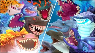 EVOLVED SHARKS vs Regular Sharks in Hungry Shark Evolution