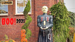 Nueva York 4k Dyker Heights Halloween Spooky Decoration Brooklyn 17 de octubre de 2021 🇺🇸💚🗽🇷🇺