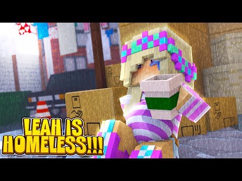 minecraft-pregnant-leah-is-homeless!!!