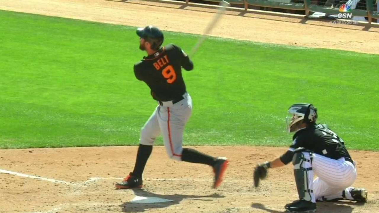 SF@CWS: Belt crushes two-run shot, gives Giants lead